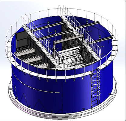 SABR Biogas Uasb Tank Tangki Penyimpanan Limbah Bawah Tanah 17 Ton